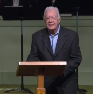 Hometown, church mobilize to support Plains’ Jimmy Carter