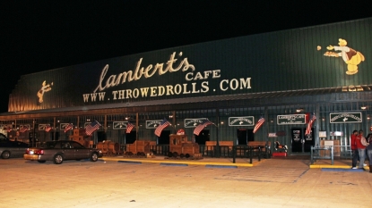 Lambert’s, ‘home of throwed rolls,’ sued by customer who claims tossed roll