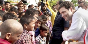 Rahul Gandhi helps injured youth on roadside before catching flight