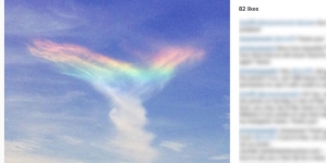 Dazzling ‘fire rainbow’ brightens the Carolina sky