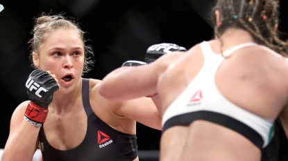 Ronda Rousey knocking out Bete Correia in claymation is excellent