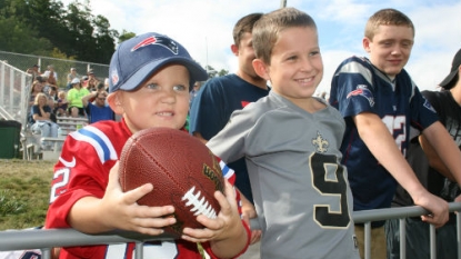 Brees and Brady Visit At Saints Camp