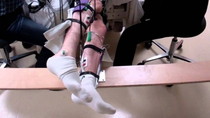 Spinal cord stimulation helps paralysed men move legs