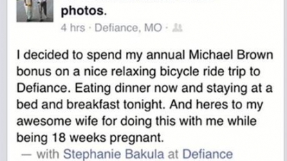 Officer under investigation for controversial Facebook post about Ferguson