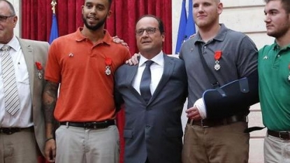 Train terror attack hero Chris Norman receives top French bravery honour