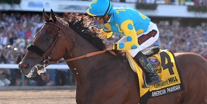 Triple Crown winner American Pharoah wins Haskell in return