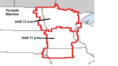 National Weather Service lifts tornado watch for 6 eastern North Dakota counties