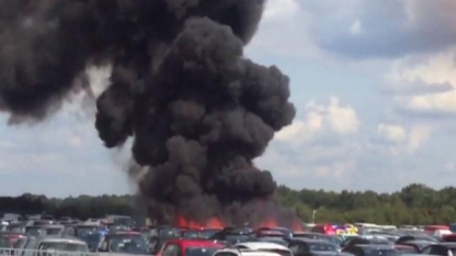 UK: Four dead as private jet crashes into vehicle auction site