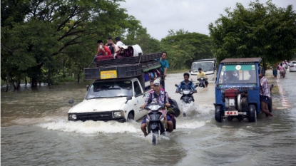 Heavy flooding in Myanmar leaves dozens dead