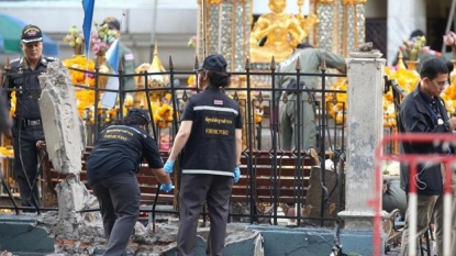 Video shows moment of Bangkok blast