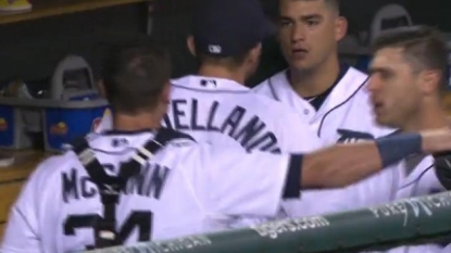 Tigers SS Jose Iglesias OK with role in dugout scrap