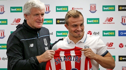 Xherdan Shaqiri: Mark Hughes defends Stoke record signing