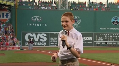 14-year-old autistic boy breaks off a national anthem for the ages