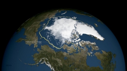 Arctic sea ice minimum extent fourth lowest on record