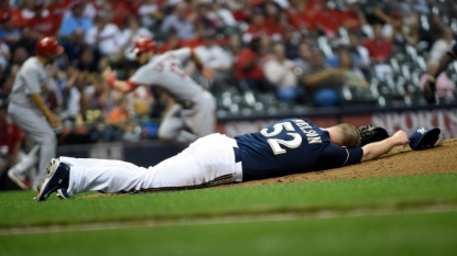 Brewers’ Nelson spends another night in hospital