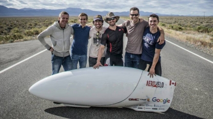 Crazy-fast human-powered vehicle sets new world speed record