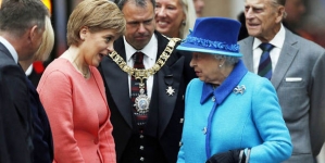 Watch Queen Elizabeth II as she celebrates becoming Britain’s longest reigning