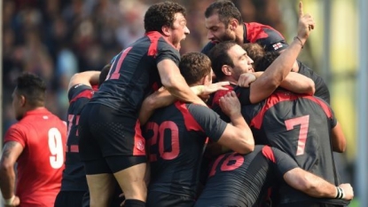 Georgia hold firm to edge past Tonga