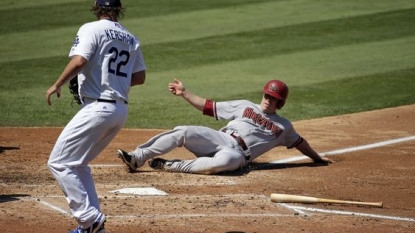 Heisey’s grand slam leads Kershaw, Dodgers past D-backs 6-3