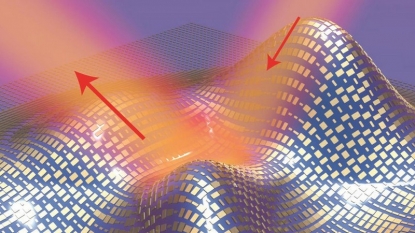 Invisibility cloak hides bumpy 3D object from visible light