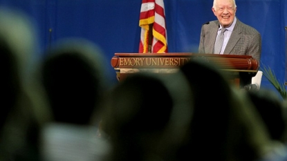 Jimmy Carter handles cancer with humor at public Q&A