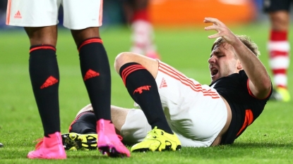 Manchester United defender Luke Shaw returns from Eindhoven to continue