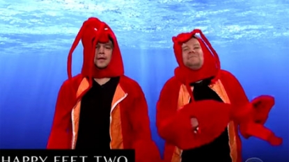 Matt Damon acts out his entire film career with James Corden