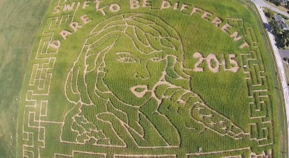 Meet the Swiftie behind this large Taylor Swift corn maze