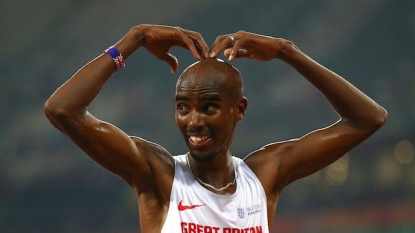 Mo Farah wins 5000m to complete ‘triple-double’