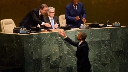 Obama, Castro call for end to Cuba embargo at UN