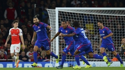 Olympiakos stuns Arsenal 3-2 in Champions League