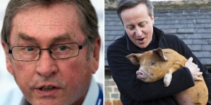 Shocking: David Cameron allegedly performed obscene act with dead pig, claims book