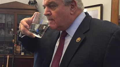 Pa. Congressman takes pope’s glass, drinks from it