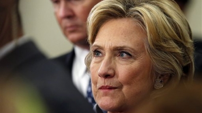 Poll shows big decline for Hillary Clinton