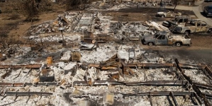 Flyover of the Valley Fire, Middletown