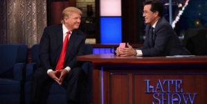 Stephen Colbert and Donald Trump Were the Ultimate Comedy Duo Last Night