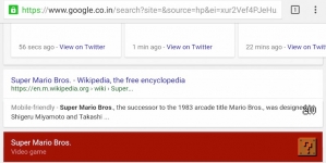 Super Mario Bros. 30th Anniversary Google Easter Egg