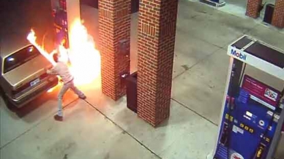 Man starts gas station fire after trying to kill spider with lighter