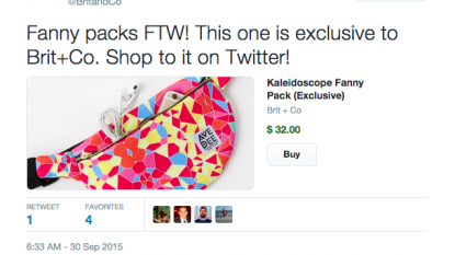 Twitter Makes Click-Through Purchases Easier