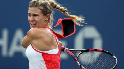 US Open: Eugenie Bouchard sustains head injury