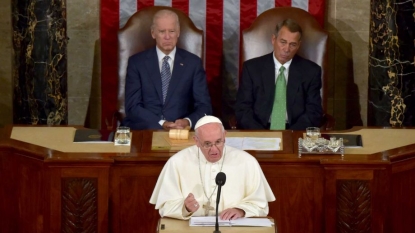 Watch John Boehner Totally Lose It In Front Of Pope Francis