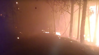 Wildfire rages in northern California