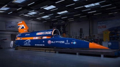 A video tour of the 1000MPH Bloodhound supersonic vehicle