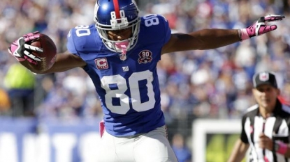 Calf injury keeps New York Giants WR Victor Cruz on sidelines