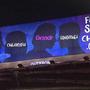 Aids group billboard links ‘dating’ apps to STDs