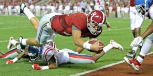 Alabama, Auburn tumble in AP poll after Saturday losses