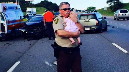 Alabama deputy who held baby after vehicle crash: ‘I did nothing heroic’