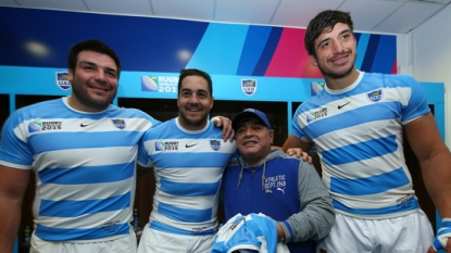 Argentina tame Tonga to bring quarter-finals within sight