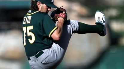 Barry Zito is content after A’s 8-7 win over Angels