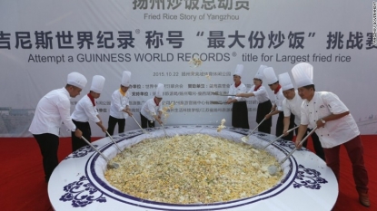 Chinese Fried Rice Guinness World Record Disqualified In Yangzhou For Being